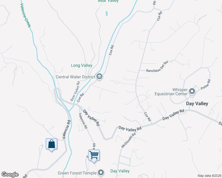 map of restaurants, bars, coffee shops, grocery stores, and more near 159 McKay Road in Aptos
