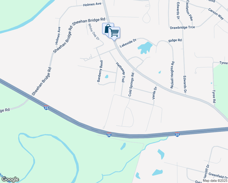 map of restaurants, bars, coffee shops, grocery stores, and more near 298 Post Oak Tr in Paducah