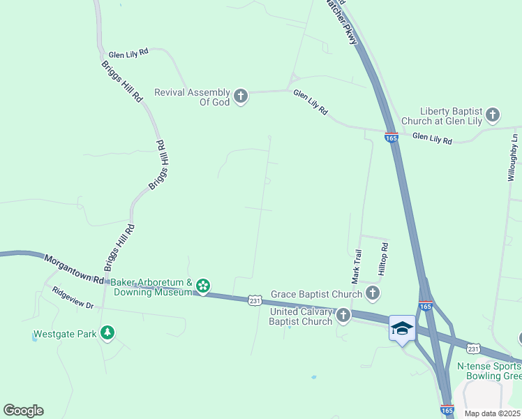 map of restaurants, bars, coffee shops, grocery stores, and more near 456 West Villa Drive in Bowling Green