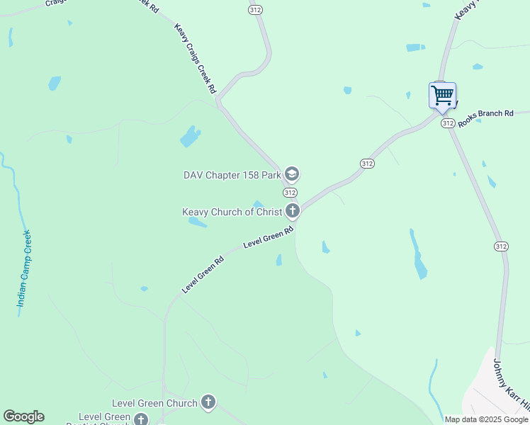 map of restaurants, bars, coffee shops, grocery stores, and more near 677 Johnny Karr Hill in London
