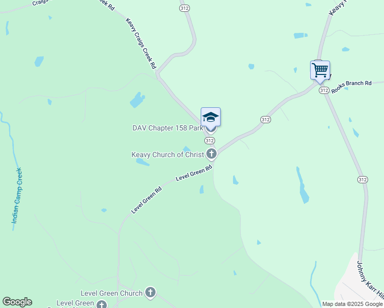 map of restaurants, bars, coffee shops, grocery stores, and more near 677 Johnny Karr Hill in London