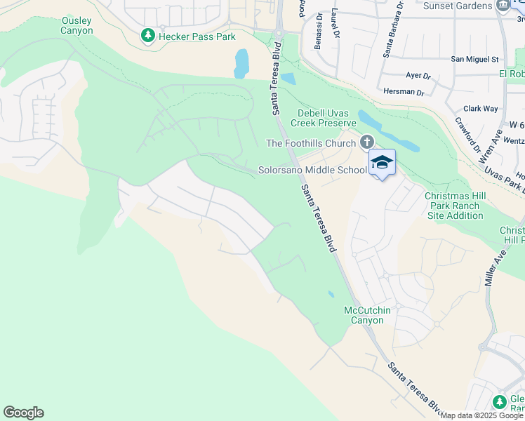 map of restaurants, bars, coffee shops, grocery stores, and more near 7120 Pitlochry Drive in Gilroy