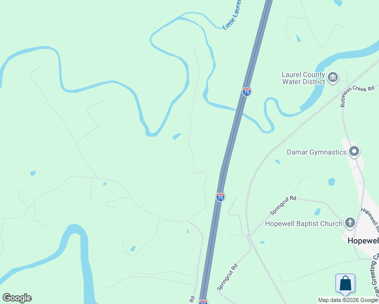 map of restaurants, bars, coffee shops, grocery stores, and more near 415 Devils Neck Road in Corbin