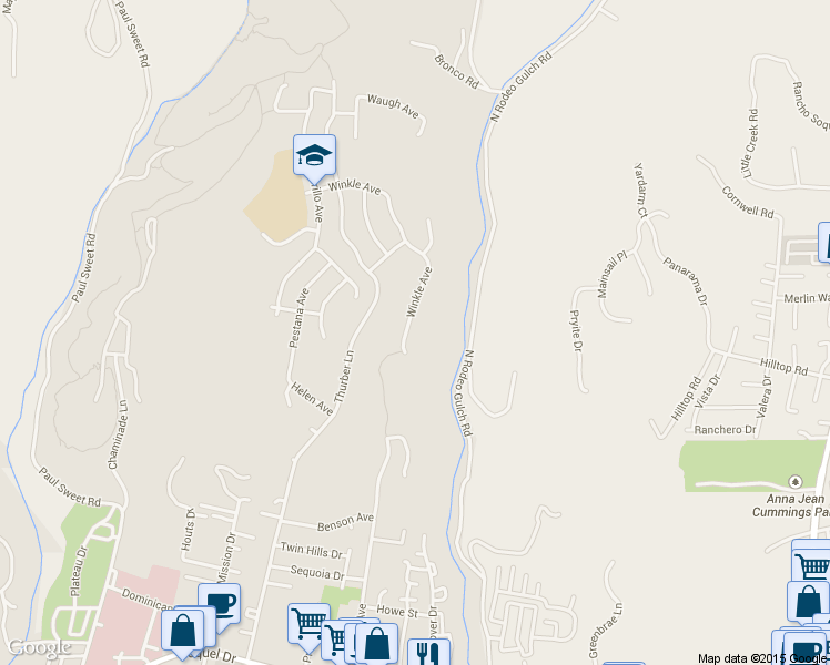 map of restaurants, bars, coffee shops, grocery stores, and more near 3934 Winkle Avenue in Santa Cruz