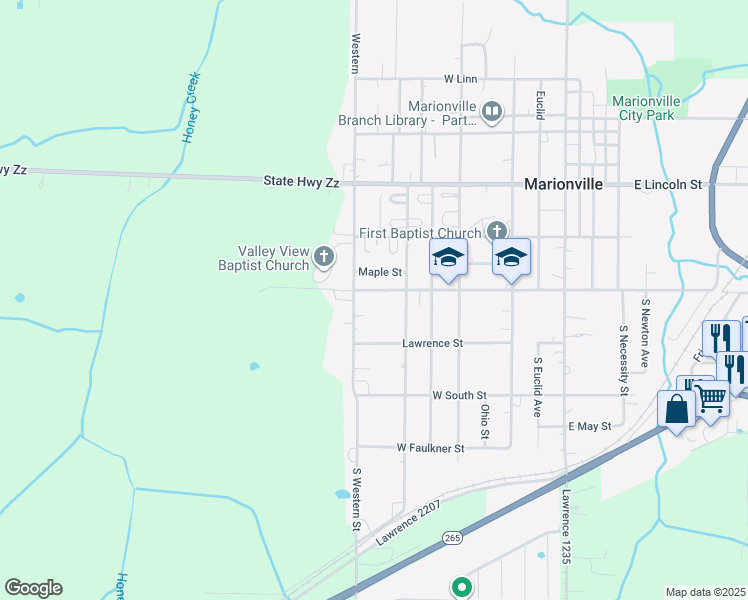 608 West Odell Street, Marionville MO Walk Score