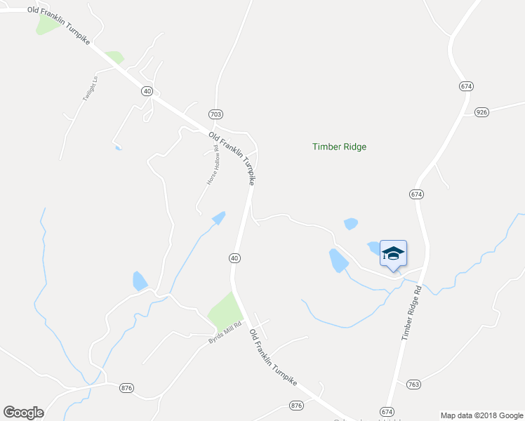 map of restaurants, bars, coffee shops, grocery stores, and more near 6449 Old Franklin Turnpike in Glade Hill