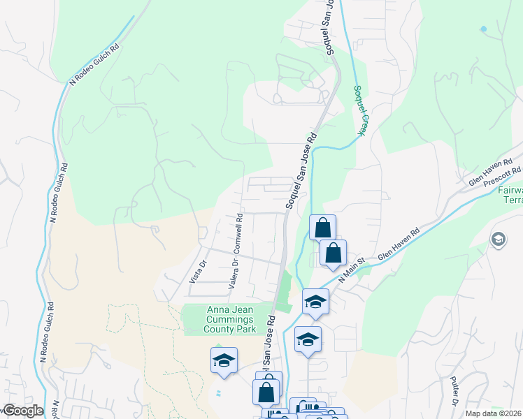 map of restaurants, bars, coffee shops, grocery stores, and more near 4008 Chris Court in Soquel
