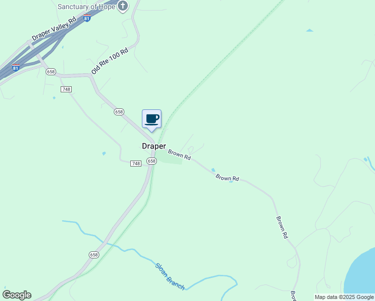 map of restaurants, bars, coffee shops, grocery stores, and more near 2980 Brown Road in Draper