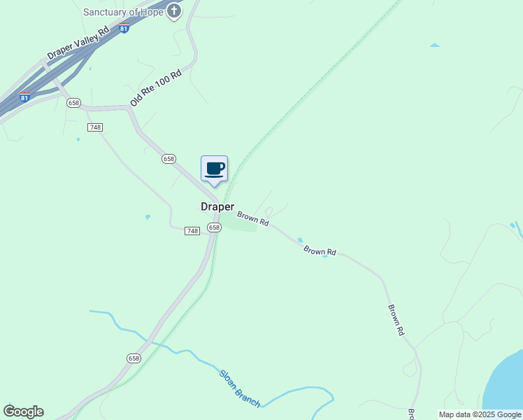 map of restaurants, bars, coffee shops, grocery stores, and more near 2980 Brown Road in Draper