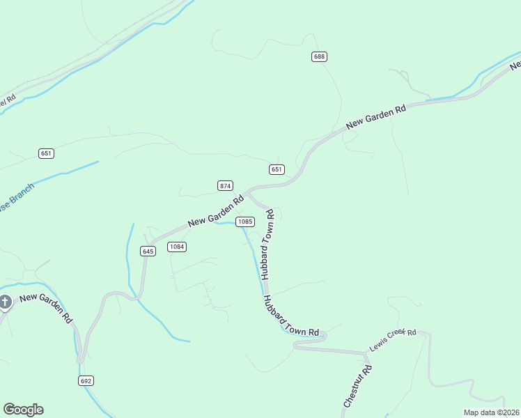 map of restaurants, bars, coffee shops, grocery stores, and more near County Road 651 in Honaker