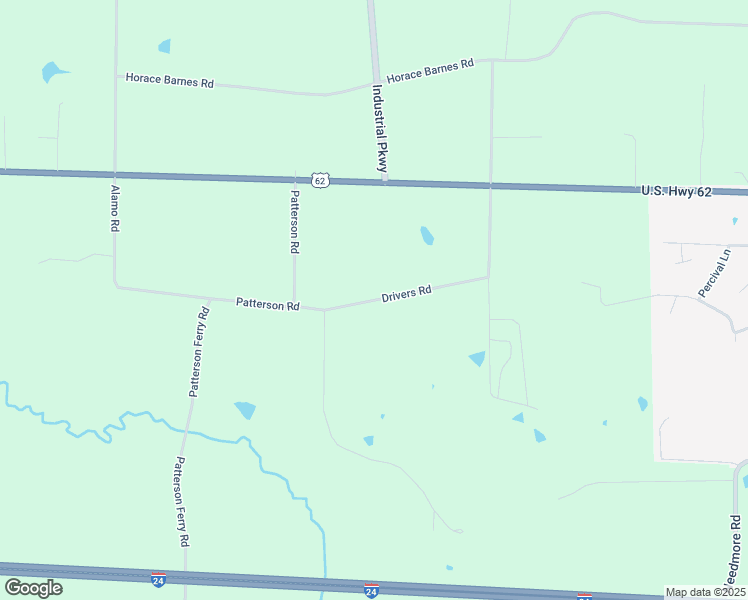 map of restaurants, bars, coffee shops, grocery stores, and more near 163-449 Drivers Road in Calvert City