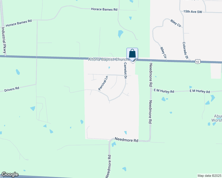 map of restaurants, bars, coffee shops, grocery stores, and more near 2099 Lancelot Dr in Calvert City
