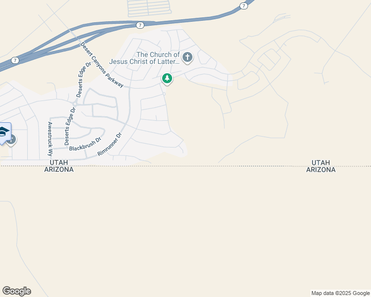 map of restaurants, bars, coffee shops, grocery stores, and more near 6283 South Desert Cove Circle in St. George