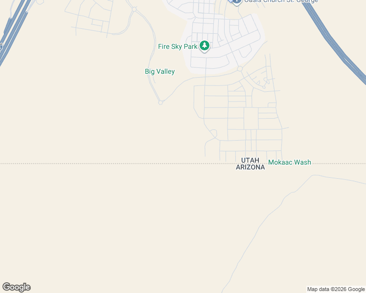 map of restaurants, bars, coffee shops, grocery stores, and more near 1508 Cliff Rose Drive in St. George