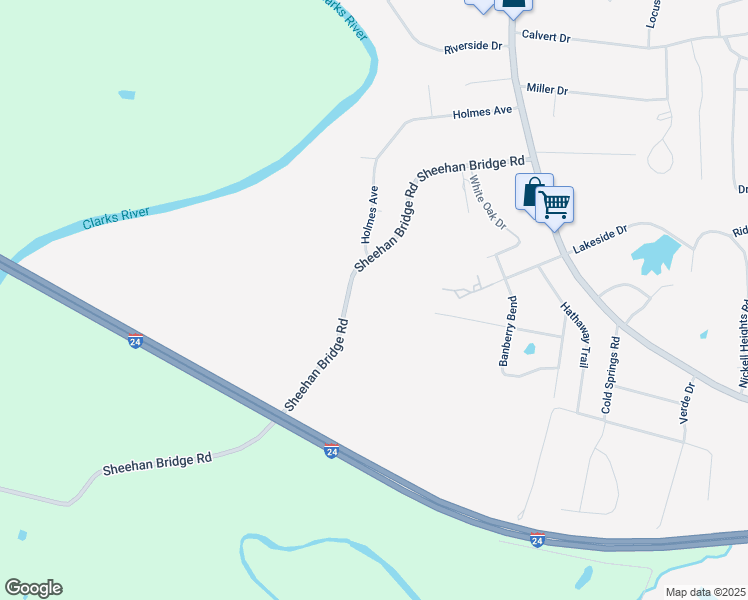 map of restaurants, bars, coffee shops, grocery stores, and more near 430 Sheehan Bridge Road in Paducah
