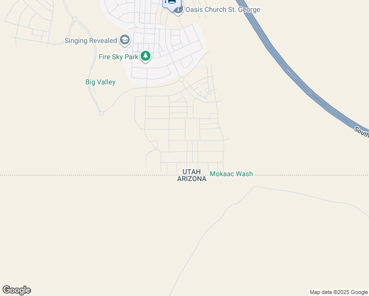 map of restaurants, bars, coffee shops, grocery stores, and more near Pine Drive in St. George