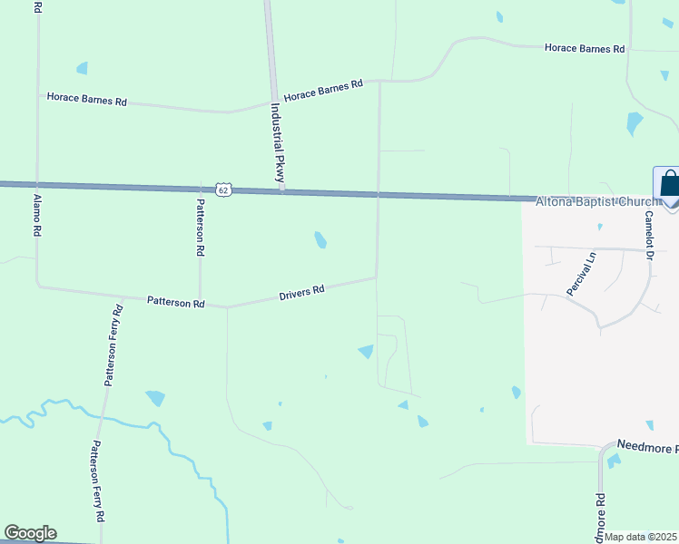 map of restaurants, bars, coffee shops, grocery stores, and more near 86 Drivers Road in Calvert City