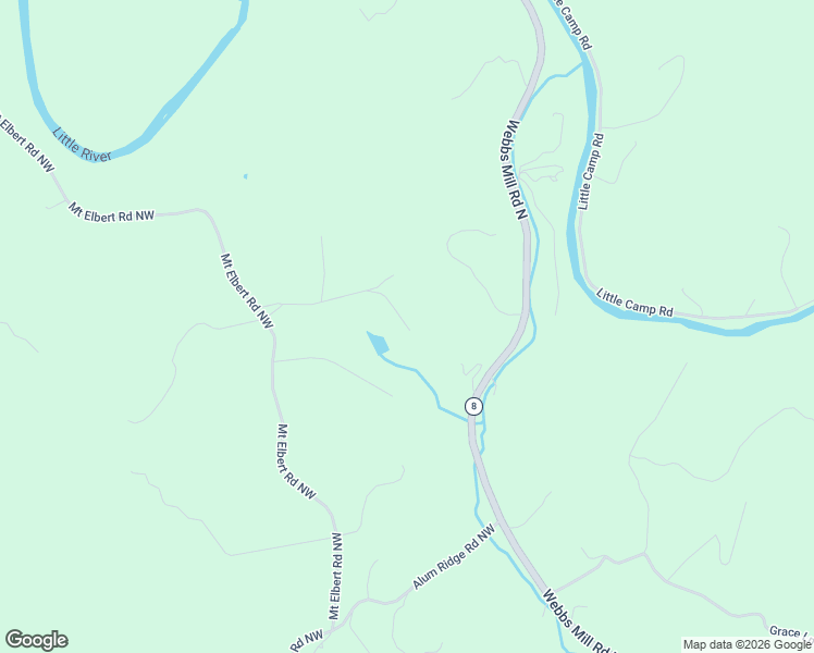 map of restaurants, bars, coffee shops, grocery stores, and more near 279 Turman Drive Northwest in Riner