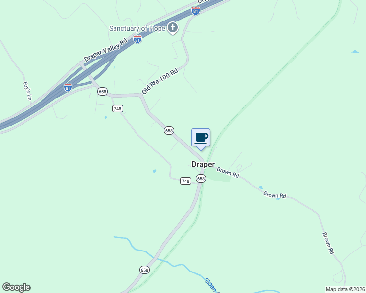 map of restaurants, bars, coffee shops, grocery stores, and more near 3079 Greenbriar Road in Draper