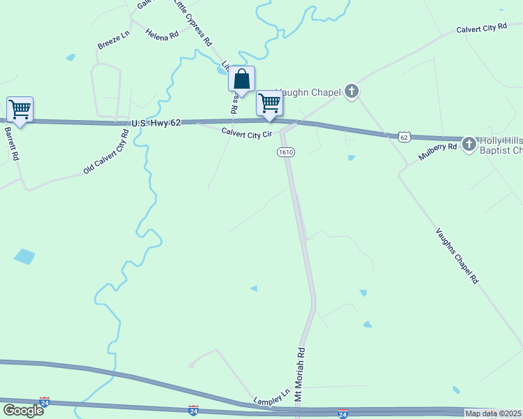 map of restaurants, bars, coffee shops, grocery stores, and more near Lawson Johnson Road in Marshall County