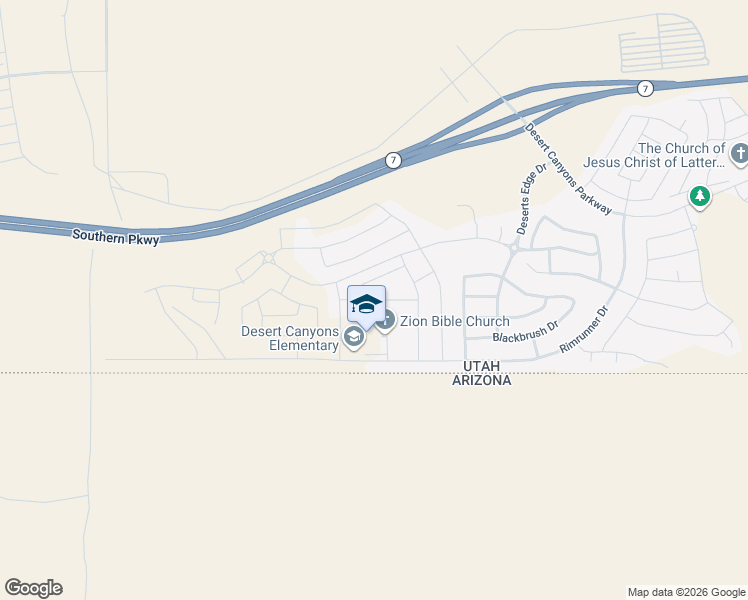 map of restaurants, bars, coffee shops, grocery stores, and more near 3157 Halo Lane in St. George