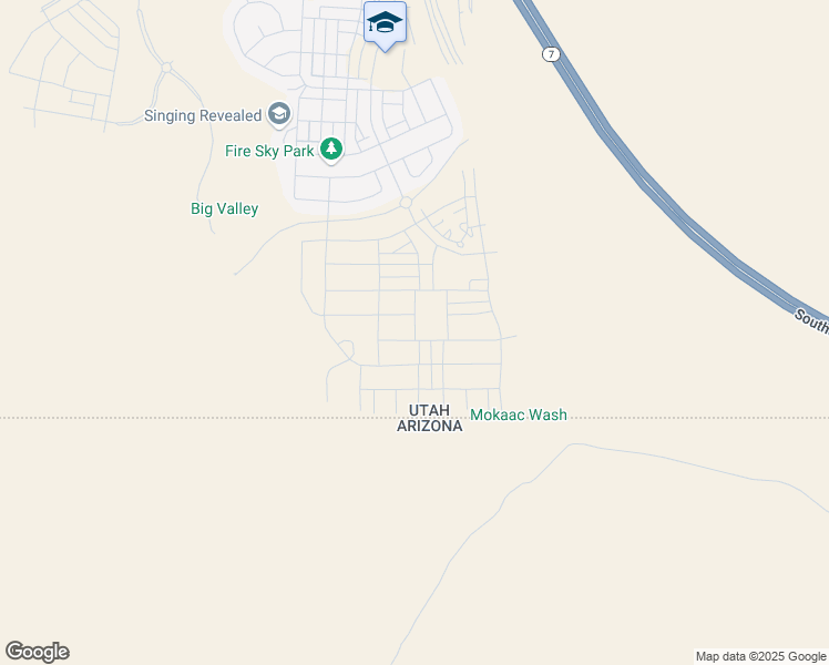 map of restaurants, bars, coffee shops, grocery stores, and more near 6179 Pebble Glen Lane in St. George