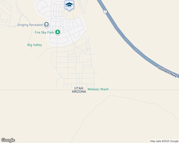 map of restaurants, bars, coffee shops, grocery stores, and more near 486 Green Mountain Drive in St. George