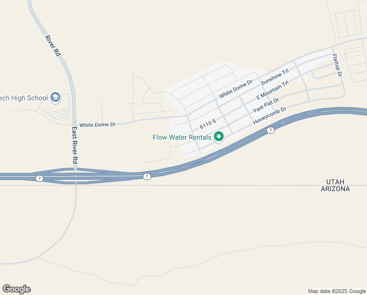 map of restaurants, bars, coffee shops, grocery stores, and more near 1758 East Yant Flat Drive in St. George