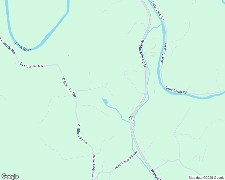 map of restaurants, bars, coffee shops, grocery stores, and more near 279 Turman Drive Northwest in Riner