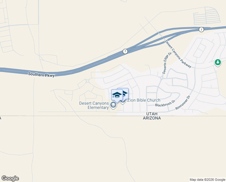 map of restaurants, bars, coffee shops, grocery stores, and more near 3102 Fuchsia Drive in St. George