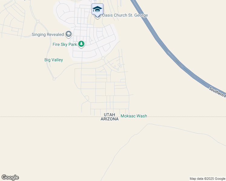 map of restaurants, bars, coffee shops, grocery stores, and more near in St. George
