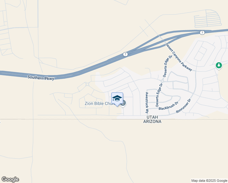 map of restaurants, bars, coffee shops, grocery stores, and more near 3102 Fuchsia Drive in St. George