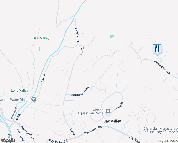 map of restaurants, bars, coffee shops, grocery stores, and more near 284 Brooktree Ranch Road in Aptos