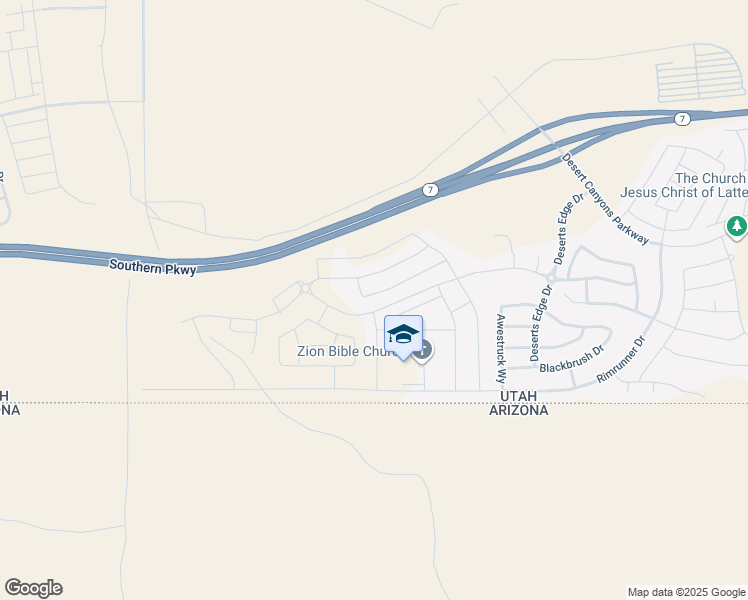 map of restaurants, bars, coffee shops, grocery stores, and more near 3042 Fuchsia Drive in St. George