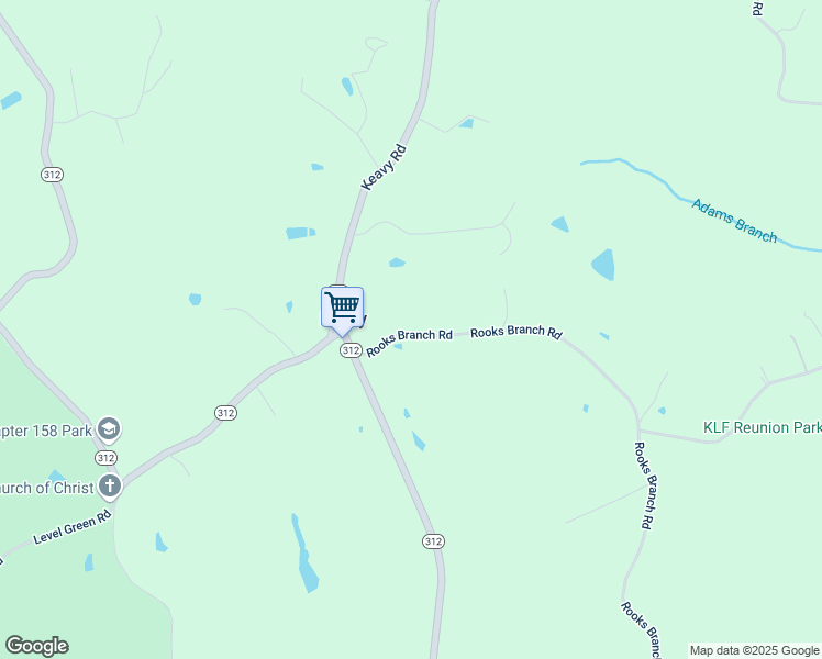 map of restaurants, bars, coffee shops, grocery stores, and more near 144 Rooks Branch Road in Keavy