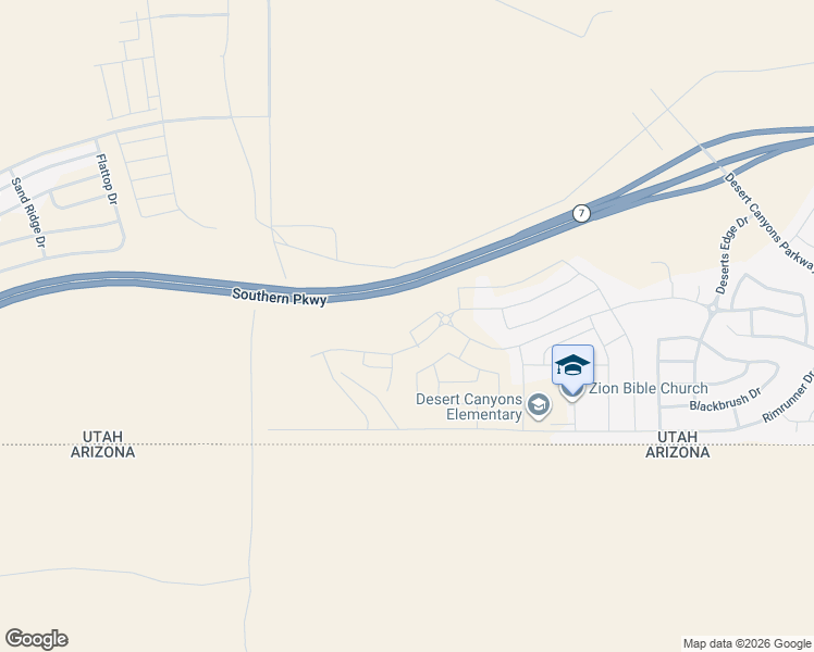 map of restaurants, bars, coffee shops, grocery stores, and more near Sunrider Lane in St. George