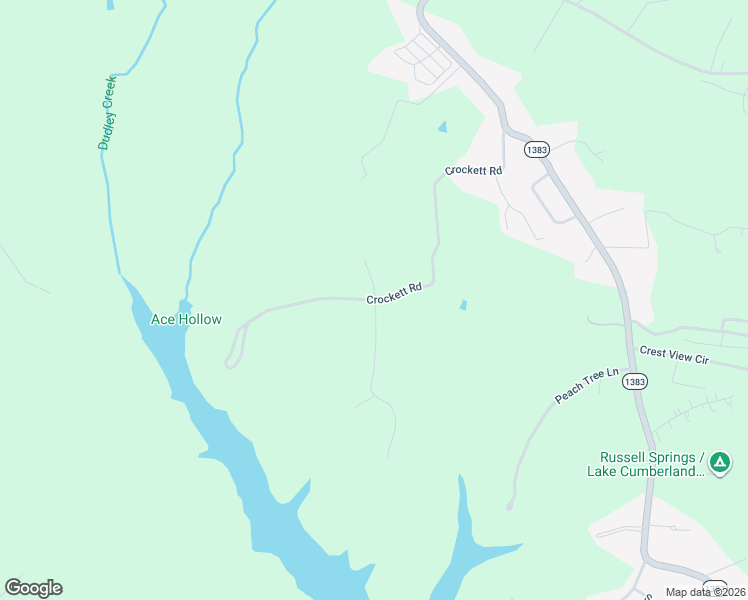 map of restaurants, bars, coffee shops, grocery stores, and more near 1008 Crockett Road in Russell Springs