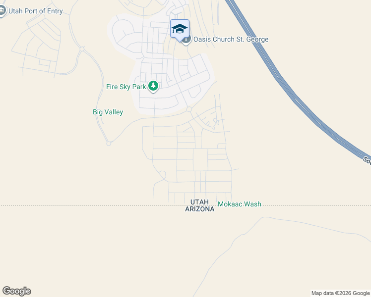 map of restaurants, bars, coffee shops, grocery stores, and more near 631 Emerald Point Drive in St. George