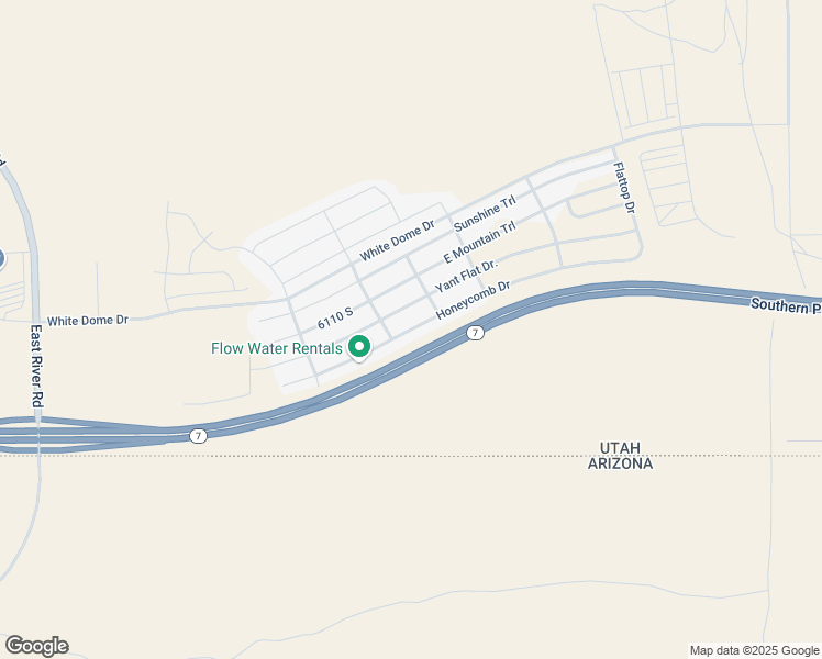 map of restaurants, bars, coffee shops, grocery stores, and more near Honeycomb Drive in St. George