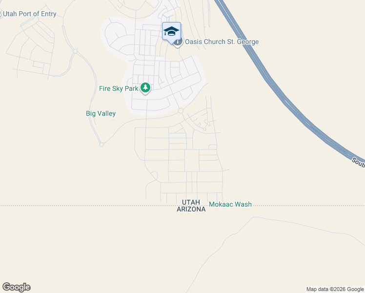 map of restaurants, bars, coffee shops, grocery stores, and more near 632 Emerald Point Drive in St. George