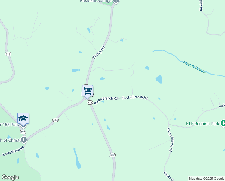 map of restaurants, bars, coffee shops, grocery stores, and more near 144 Rooks Branch Road in Keavy