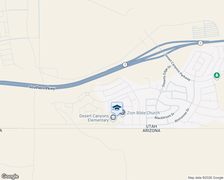 map of restaurants, bars, coffee shops, grocery stores, and more near 3068 East Lavatera Drive in St. George