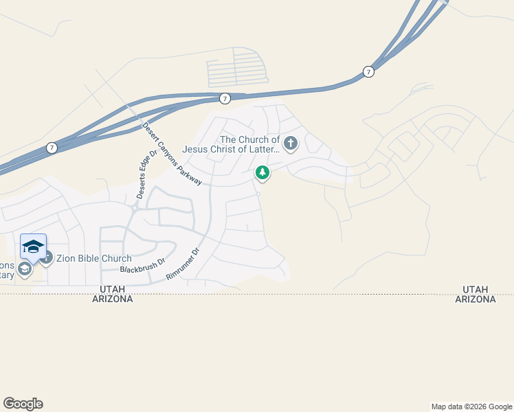 map of restaurants, bars, coffee shops, grocery stores, and more near 3763 East Shooting Star Lane in St. George