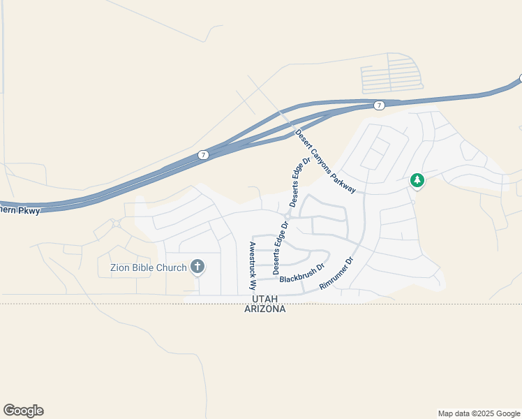 map of restaurants, bars, coffee shops, grocery stores, and more near Broken Mesa Drive in St. George