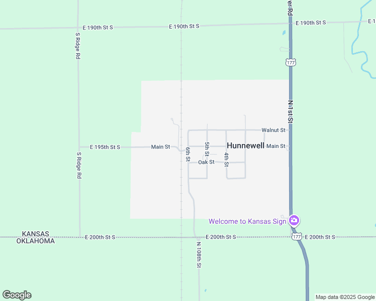 map of restaurants, bars, coffee shops, grocery stores, and more near 6th Street in Hunnewell