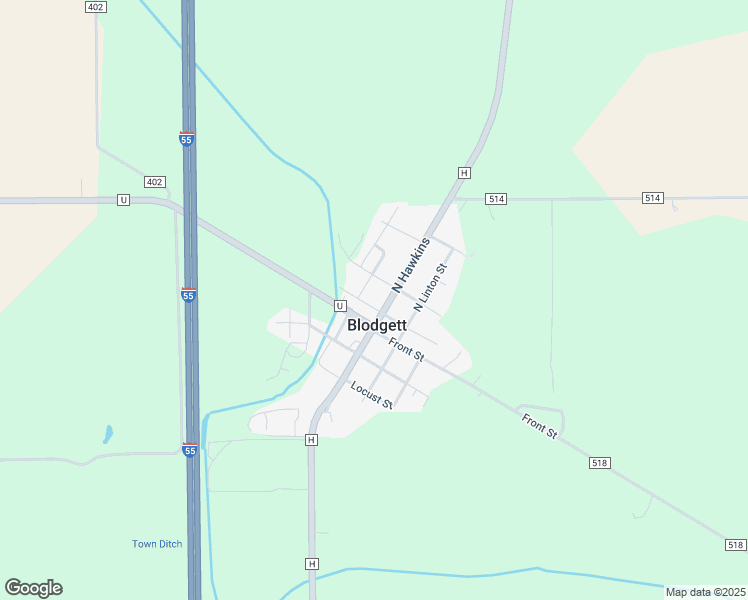 map of restaurants, bars, coffee shops, grocery stores, and more near 217 North Hawkins in Sikeston