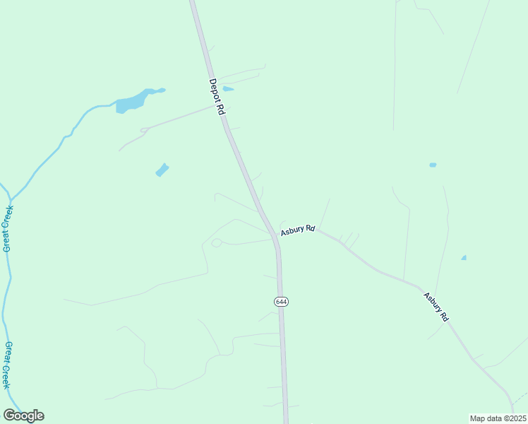 map of restaurants, bars, coffee shops, grocery stores, and more near 19451 Depot Road in McKenney
