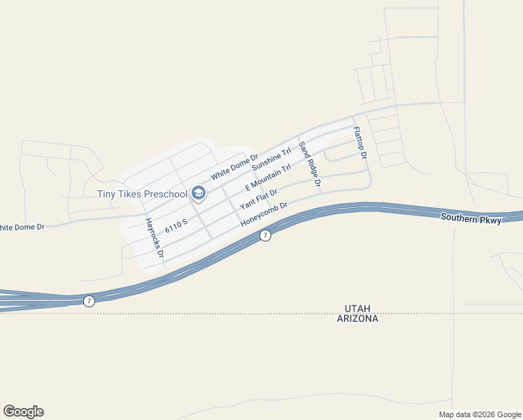 map of restaurants, bars, coffee shops, grocery stores, and more near 1973 Honeycomb Drive in St. George