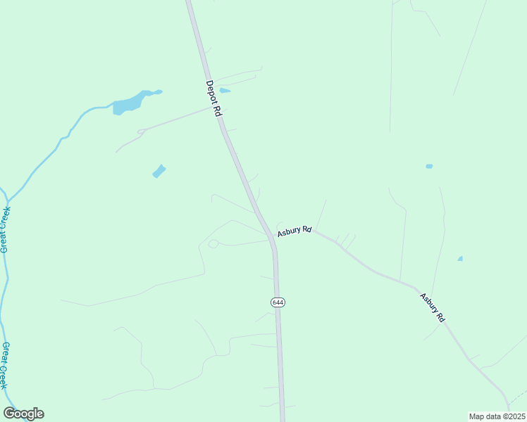 map of restaurants, bars, coffee shops, grocery stores, and more near 19451 Depot Road in McKenney