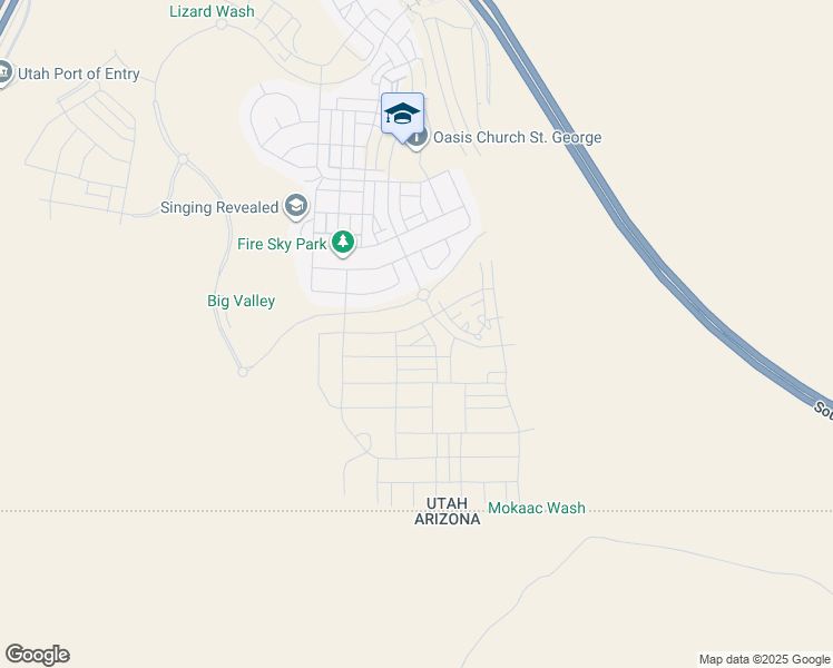 map of restaurants, bars, coffee shops, grocery stores, and more near 651 Owen Drive in St. George